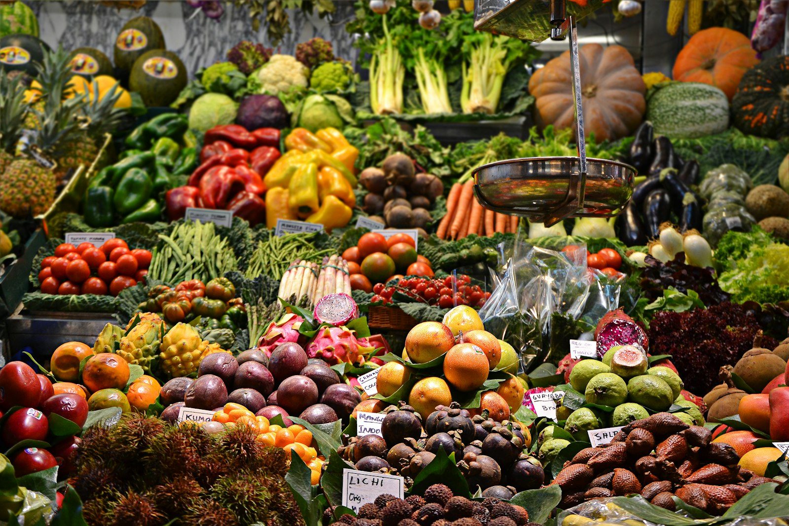 Aerial view of wellness market