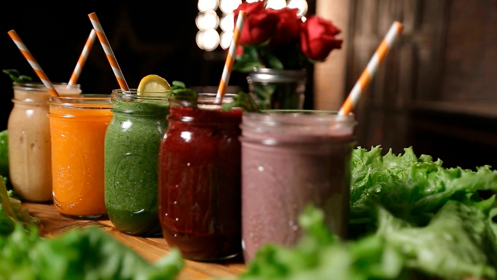 Fresh juices and organic produce