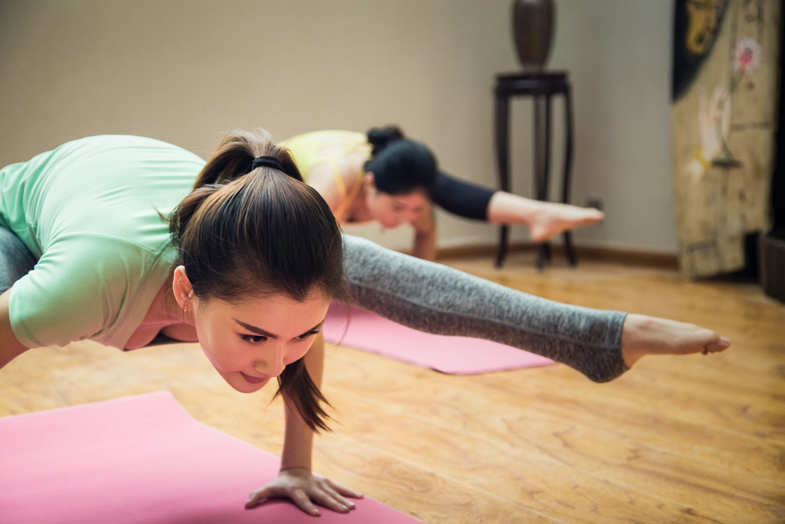 Community yoga session